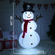 Load image into Gallery viewer, Hot Selling Newest 2019 Christmas, Big Glowing Santa Claus Place Hotel, Decorations, Christmas Window Decoration, Snowman.