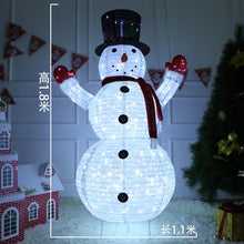 Load image into Gallery viewer, Hot Selling Newest 2019 Christmas, Big Glowing Santa Claus Place Hotel, Decorations, Christmas Window Decoration, Snowman.