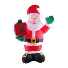 Load image into Gallery viewer, 2.4m Inflatable Christmas Santa Claus with Built-in White Light Outdoors Christmas Decorations for Home Yard Garden AC100-240V
