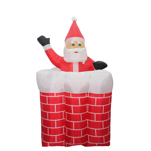 1.5M Inflatable Santa Claus LED Lights Christmas Indoor Outdoor Ornaments Xmas New Year Party Yard Lawn Decoration