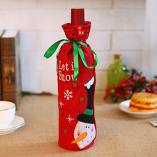 Load image into Gallery viewer, 50pcs/lot Christmas Decoration for Home Wine-bottle Cover Xmas Table Layout Supply Gift Bag Santa Claus Direct Supply Wholesale