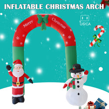 Load image into Gallery viewer, Christmas Decoration 2.4m Inflatable Christmas Arch Santa Claus Snowman Christmas Door Toys Garden Party House Decoration  HYD88