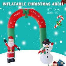 Load image into Gallery viewer, Hot Christmas Decoration 2.4m Inflatable Christmas Arch Santa Claus Snowman Christmas Door Toys Garden Party House Decoration