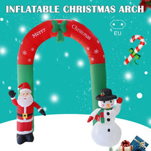 Load image into Gallery viewer, Hot Christmas Decoration 2.4m Inflatable Christmas Arch Santa Claus Snowman Christmas Door Toys Garden Party House Decoration