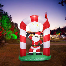 Load image into Gallery viewer, Christmas Arch Inflatable Santa Claus 2.4M Christmas Garden Decoration Venue Layout Welcome Props Christmas Arch Model