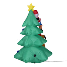 Load image into Gallery viewer, Santa XMAS Tree Soldier Claus Climbing on Christmas Tree LED Giant Inflatable Christmas Garden Holiday Decora with Blower
