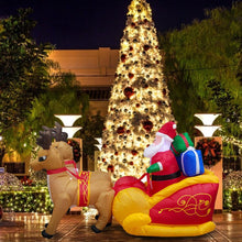 Load image into Gallery viewer, Christmas Garden Ornament Elk Sleigh Santa Claus Inflatable Decoration Christmas Decoration Ornaments