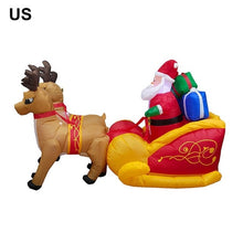 Load image into Gallery viewer, Christmas Garden Ornament Elk Sleigh Santa Claus Inflatable Decoration Christmas Decoration Ornaments