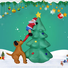 Load image into Gallery viewer, Cartoon Large Christmas Light Home Decor Inflatable Model Led Night Party Santa Claus Dog Bit Ornament Climbing Tree Garden
