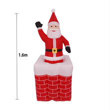 Load image into Gallery viewer, Christmas Inflatable Santa Claus With Chimney Creative Toy Gift Outdoor Garden Ornament Christmas Decoration Xmas Figures X025