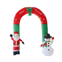 Load image into Gallery viewer, Christmas Decoration 2.4m Inflatable Christmas Arch Santa Claus Snowman Christmas Door Toys Garden Party House Decoration  HTQ99