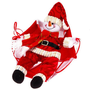 10pcChristmas Home Ceiling Decorations Parachute 24cm Santa Claus Smowman New Year Hanging Pendant Christmas Decoration Supplies