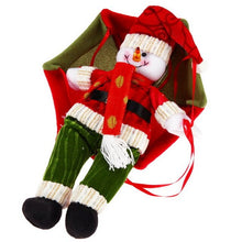 Load image into Gallery viewer, 10pcChristmas Home Ceiling Decorations Parachute 24cm Santa Claus Smowman New Year Hanging Pendant Christmas Decoration Supplies