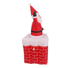 Load image into Gallery viewer, 1.6m Santa Claus Mascot LED Lighted Inflatable Toys with chimney Christmas Halloween Party Props Yard Garden Deco Blow Up
