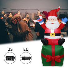 Load image into Gallery viewer, 180cm Cute Inflatable Santa Claus Christmas Outdoor Ornaments Xmas New Year Party Home Garden Yard Decoration Navidad Decor