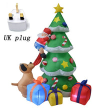 Load image into Gallery viewer, 210cm Giant Inflatable Christmas Tree with Gift Boxes Puppy Bites Santa Claus Climbing Tree Toys Christmas Halloween Party Props