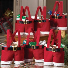 Load image into Gallery viewer, Christmas New Santa Pants Design Treat Candy Bags Wedding Xmas New Year Gift Bags Chirstmas Decorations Santa Bag Ornaments 20cm