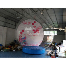 Load image into Gallery viewer, 3m Diameter 0.8mm Transparent PVC Blow Up Ball Inflatable Round Balloons for Chirstmas Decoration Advertising With Air Blower