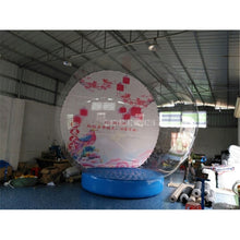 Load image into Gallery viewer, 3m Diameter 0.8mm Transparent PVC Blow Up Ball Inflatable Round Balloons for Chirstmas Decoration Advertising With Air Blower