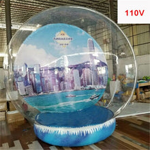 Load image into Gallery viewer, 3m Diameter 0.8mm Transparent PVC Blow Up Ball Inflatable Round Balloons for Chirstmas Decoration Advertising With Air Blower