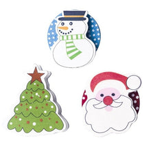 Load image into Gallery viewer, Unique 3Pcs/Set Christmas Santa Claus Decorations Wooden Painted Cartoon Head Christmas Clips Creative Notes Small Wooden Clips