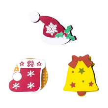 Load image into Gallery viewer, Unique 3Pcs/Set Christmas Santa Claus Decorations Wooden Painted Cartoon Head Christmas Clips Creative Notes Small Wooden Clips