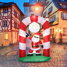 Load image into Gallery viewer, 2.4M Christmas Arch Inflatable Santa Claus Garden Decoration Venue Layout Welcome Props Door Toys House Decoration