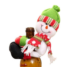 Load image into Gallery viewer, 2019 New Christmas Snowman Santa Claus Bottle Wine Bottle Cover Cover Dinner Table Christmas Decorations for Home Xmas Ornaments