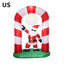 Load image into Gallery viewer, Christmas Arch Inflatable Santa Claus 2.4M Christmas Garden Decoration Venue Layout Christmas Arch Model Christmas Welcome Props