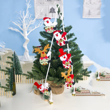 Load image into Gallery viewer, Christmas Pendant Cloth Santa Claus Snowman Elk Climbing Rope Pendant For Christmas Tree Closet Decoration For Home