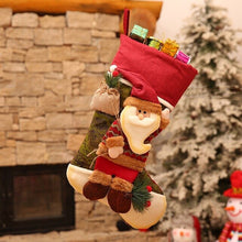 Load image into Gallery viewer, New Design Household Decoration Christmas Stockings Cute Candy Gift Bag Portable Santa Claus Christmas Decoration