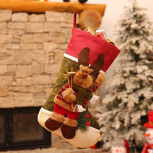Load image into Gallery viewer, New Design Household Decoration Christmas Stockings Cute Candy Gift Bag Portable Santa Claus Christmas Decoration