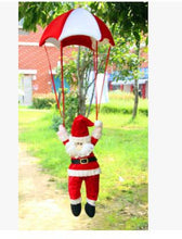 Load image into Gallery viewer, 50pcs/lot fedex fast free shipping christmas gift parachute santa claus ornaments Christmas snowman Decoration