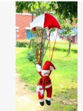 Load image into Gallery viewer, 50pcs/lot fedex fast free shipping christmas gift parachute santa claus ornaments Christmas snowman Decoration