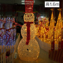 Load image into Gallery viewer, Christmas Snowman Decorations Christmas Luminous Rattan Weaving Decoration Hotel Window Santa Claus Decoration Snowman