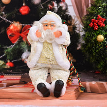 Load image into Gallery viewer, 35cm Sitting Santa Claus Window Doll Ornaments New Year Decorations Cute Christmas Tree Decor Christmas Gift Drop Shipping