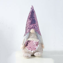 Load image into Gallery viewer, Unique Santa Claus Doll Sequin Faceless Swedish Doll Christmas Decorations Xmas Party Decorations For Home New Year Dinner Party
