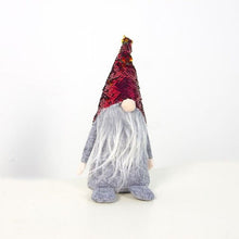 Load image into Gallery viewer, Unique Santa Claus Doll Sequin Faceless Swedish Doll Christmas Decorations Xmas Party Decorations For Home New Year Dinner Party