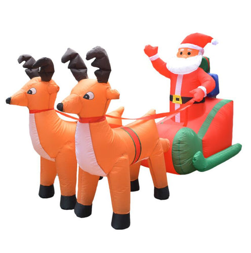 1.8m/2.1m Inflatable Santa Giant Christmas Inflatable Decoration Different Inflatable Santa Claus Christmas Garden