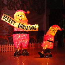Load image into Gallery viewer, Christmas Luminous Old Man Welcome Santa Claus Hotel Window Decoration Christmas Tree Window Decoration Gift for Child