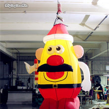 Load image into Gallery viewer, 2m Height Hanging Inflatable Santa Claus for Christmas Decoration