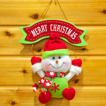 Load image into Gallery viewer, Santa Claus Pendant Snowman Shape Pendant Christmas Ornament Pendant Christmas Cloth Doll Santa Pendant New Year 2020