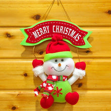 Load image into Gallery viewer, Santa Claus Pendant Snowman Shape Pendant Christmas Ornament Pendant Christmas Cloth Doll Santa Pendant New Year 2020