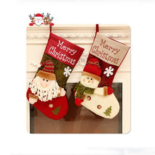 Load image into Gallery viewer, Candy Bag Stocking Santa Claus Sock Gift Bag Bauble Christmas Tree Orn