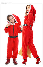 Load image into Gallery viewer, Fleece Kigurumi Christmas Santa Claus Mom kids Cosplay Costume Unisex Onesies Pajamas Jumpsuit for Halloween Christmas Party