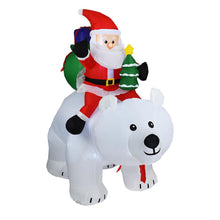 Load image into Gallery viewer, 2M Cute Christmas Santa Claus Riding Polar Bear Balloons Xmas Home Party Decoration Inflatable Air Balloons Gift For Kids