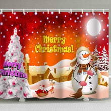 Load image into Gallery viewer, Christmas Santa Claus New Year Snowman Tapestry Non Perforated Hook Shower Wall Hanging Decor Tapestry
