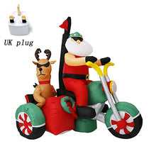 Load image into Gallery viewer, Giant Inflatable Toys Christmas Santa Claus Riding Motorcycle led Light New Year Party Props X&#39;mas Outdoor Decorations Ornaments