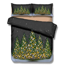 Load image into Gallery viewer, 4Pcs 3D Christmas Santa Claus Bedding Set 1.6x2.1m/2.0x2.3m/1.8x2.2m/2.2x2.4m Quilt Cover Comforter Bedding Sets