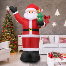 Load image into Gallery viewer, 2.4m  Tall Inflatable Christmas Santa Claus X'mas Outdoor Christmas Decorations Ornaments with Built-in White Light AC100-240V